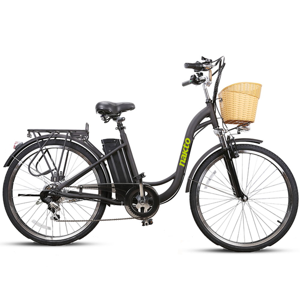Nakto CAMEL Step-Thru 350W Electric Bike, Female Frame, Top Speed 25MPH