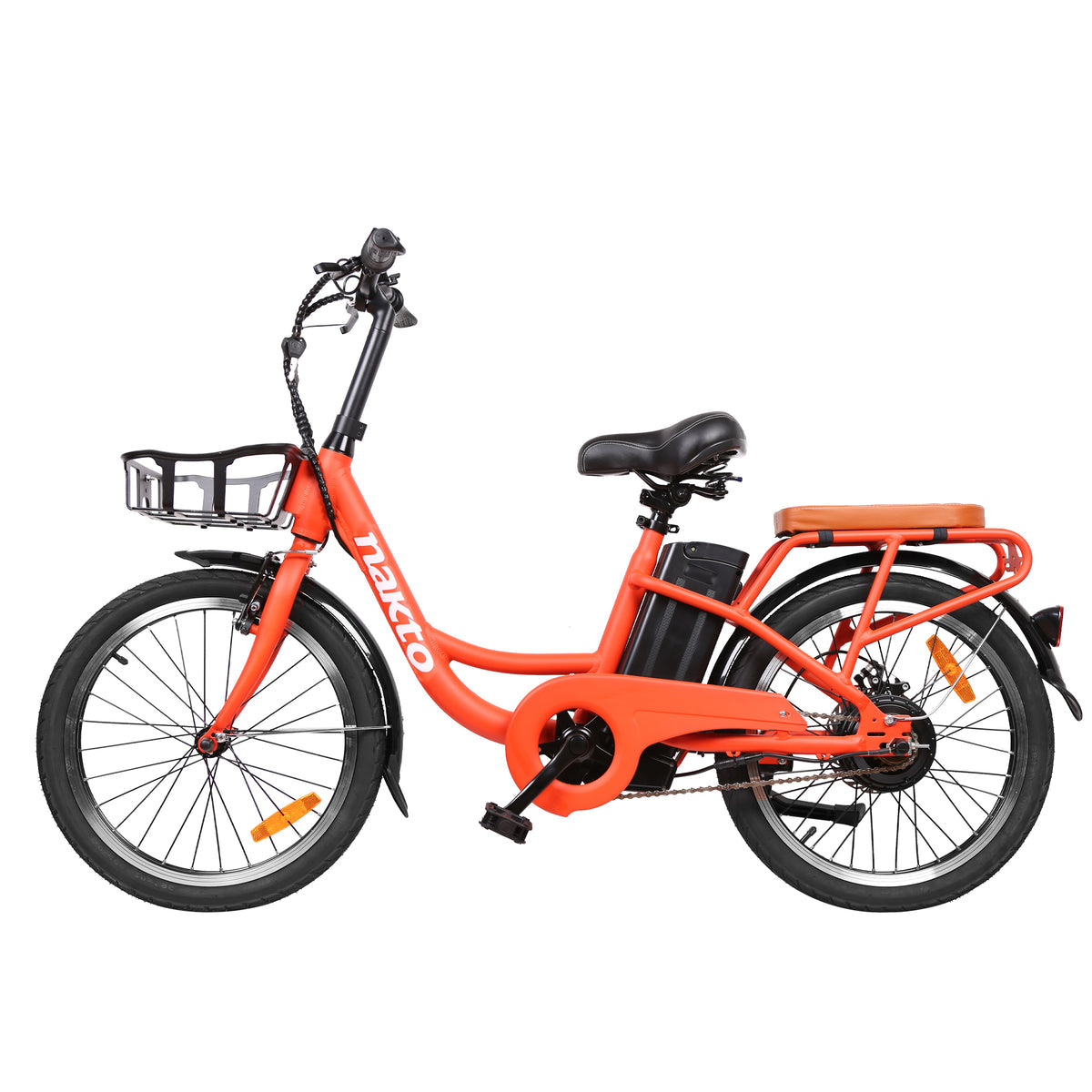 Nakto Pony 450W Electric Bike (A020100024 Orange/A020100023White) Top Speed 22MPH