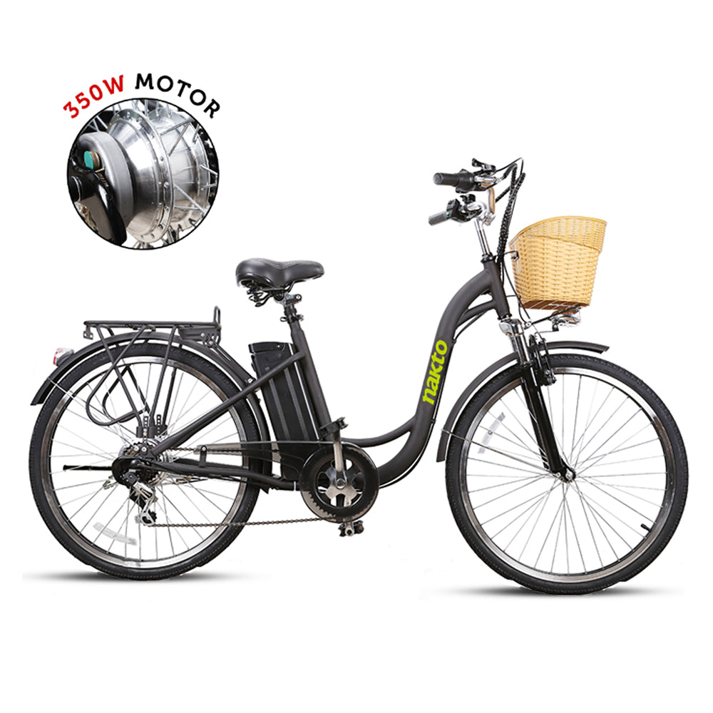 Nakto CAMEL Step-Thru 350W Electric Bike, Female Frame, Top Speed 25MPH