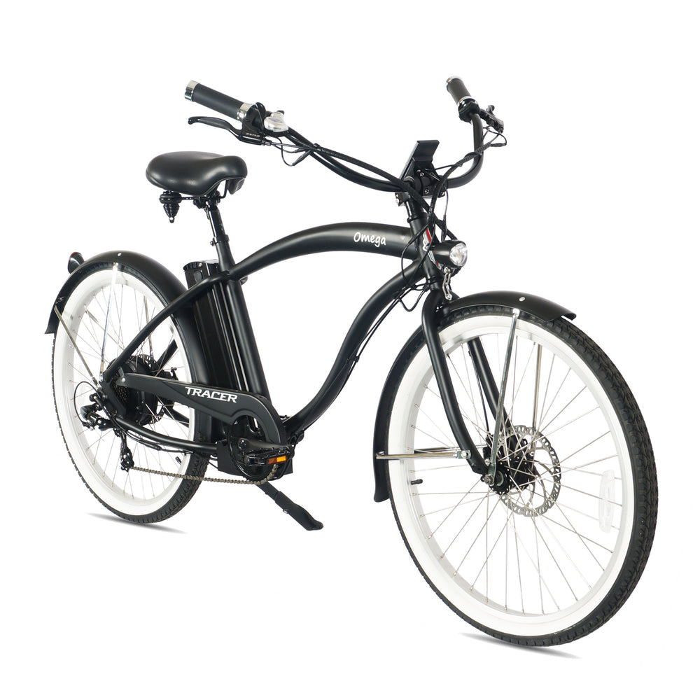 Tracer OMEGA Electric Bike 26" 7 Speed Beach Cruiser, Male Frame (EB-OMEGA-M)