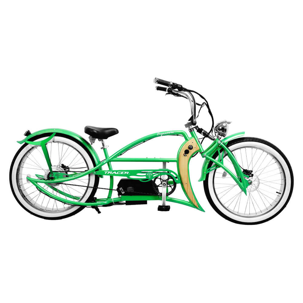 Tracer Signature Pro Electric Bike 26'' 800W Chopper Cruiser w/ Cigarette Lighter & USB Charging Port (EB-Signature Pro)