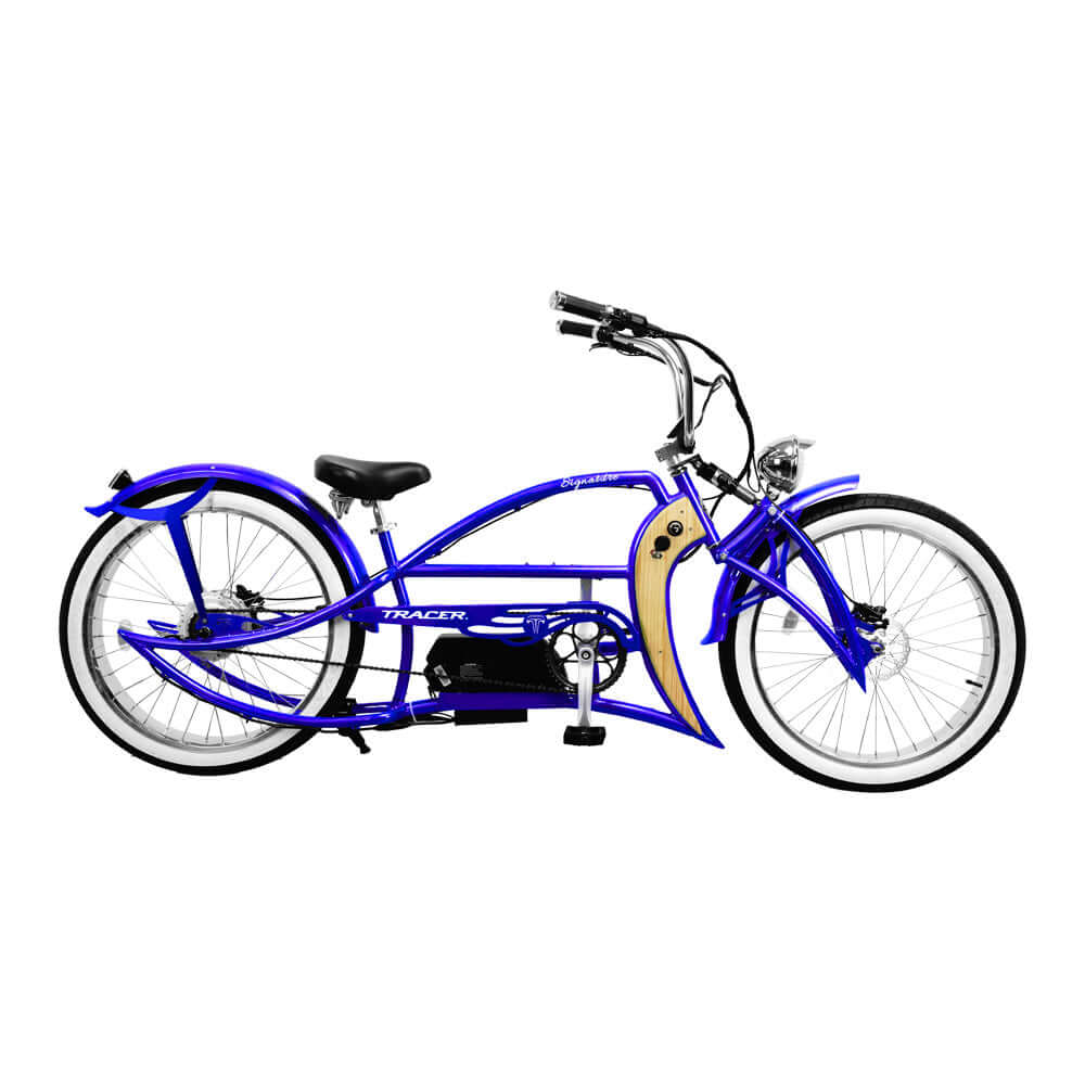 Tracer Signature Pro Electric Bike 26'' 800W Chopper Cruiser w/ Cigarette Lighter & USB Charging Port (EB-Signature Pro)