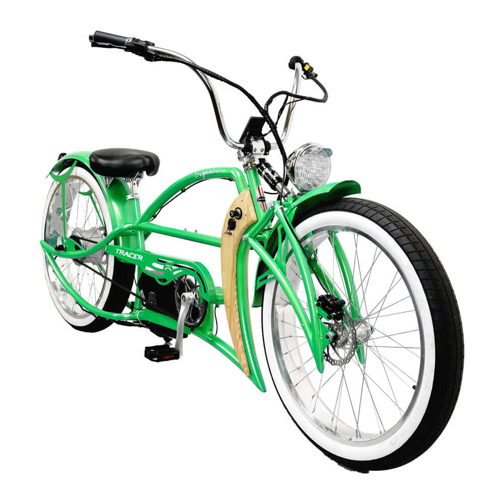 Tracer Signature Pro Electric Bike 26'' 800W Chopper Cruiser w/ Cigarette Lighter & USB Charging Port (EB-Signature Pro)