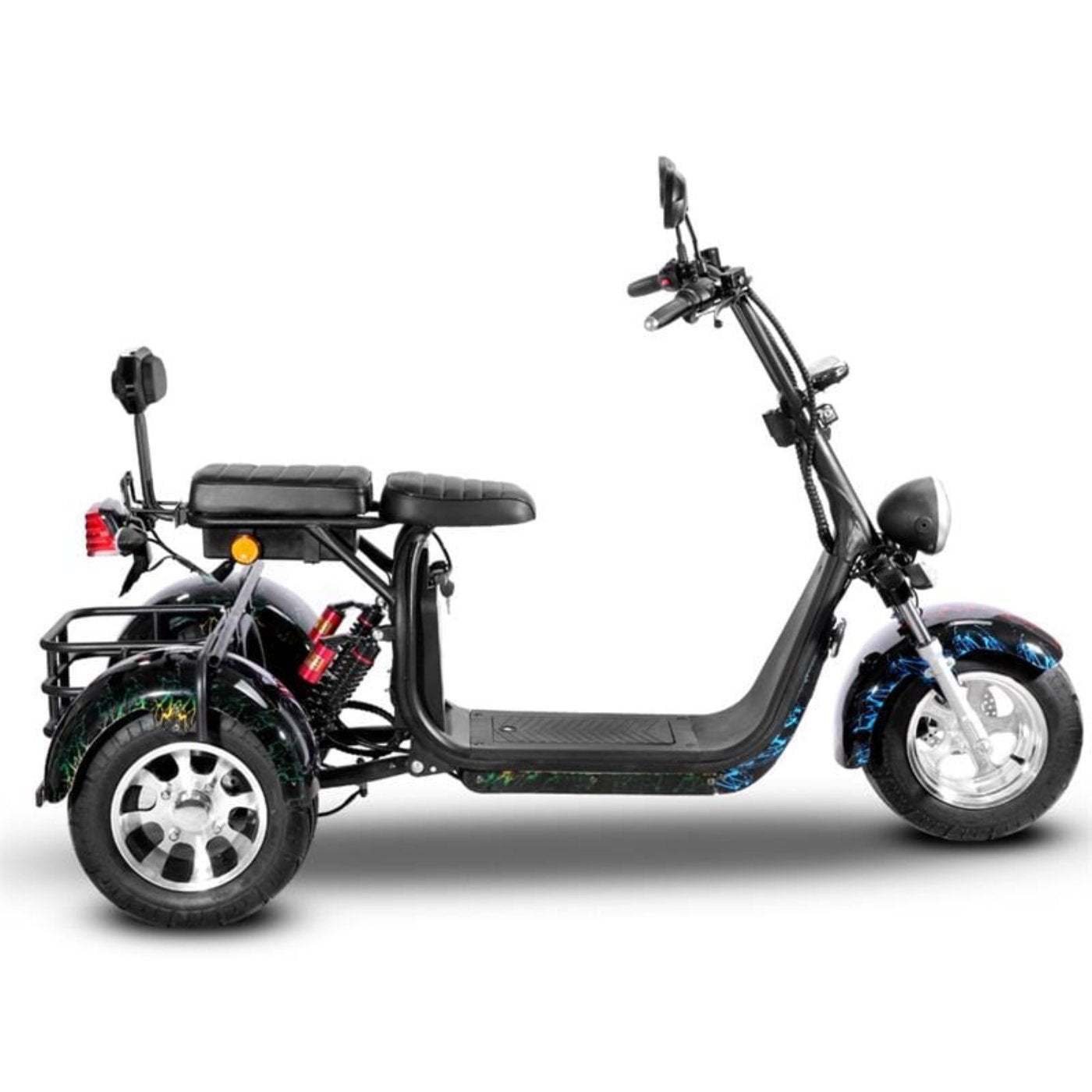 SoverSky T7.1 60V 2000W Fat Tire Electric Trike Scooter - SOV-T71-20AH