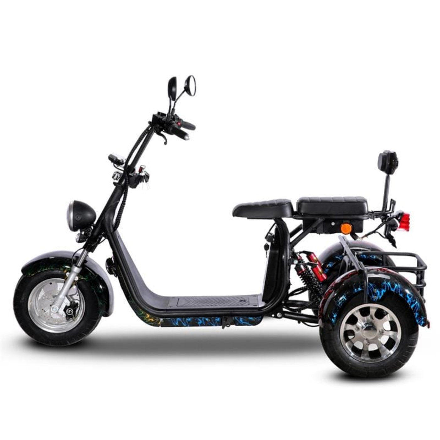 SoverSky T7.1 60V 2000W Fat Tire Electric Trike Scooter - SOV-T71-20AH