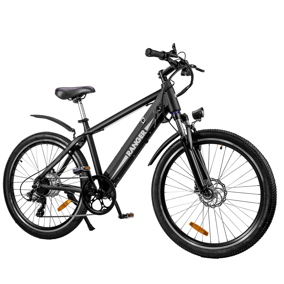 Nakto Ranger 2 Electric Bike, 500W Motor, Top Speed 20mph, 48V/8Ah Battery, 60-Mile Range, 26"x1.95" Tires, 400lbs Capacity, Dual Disc Brakes