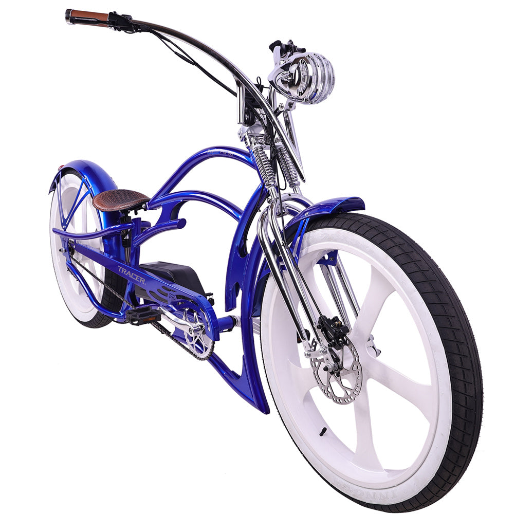 Tracer Raptor Pro DS Electric Bike 800W Stretch Cruiser (EB-RAPTOR PRO DS)