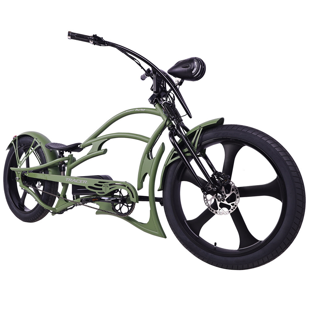 Tracer Raptor Pro DS Electric Bike 800W Stretch Cruiser (EB-RAPTOR PRO DS)