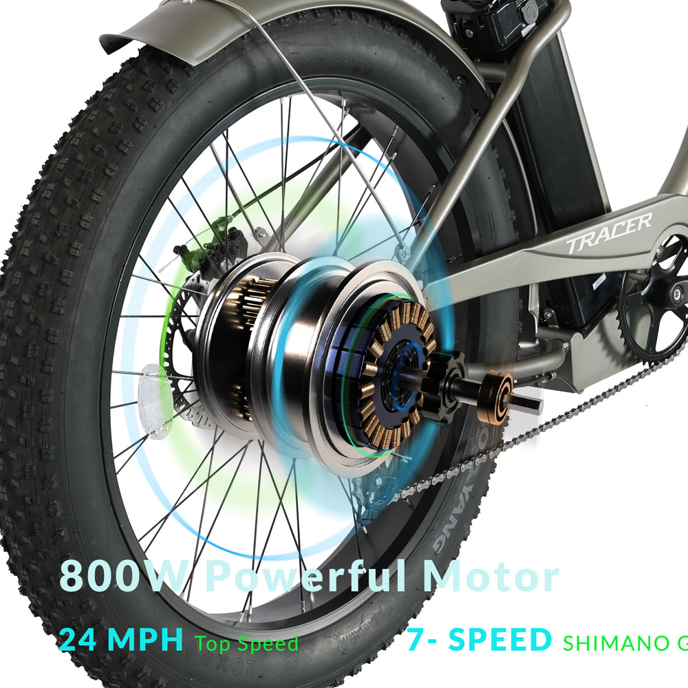 Tracer Loiter Electric Bike 26" 48V 800W Cruiser (EB-LOITER)