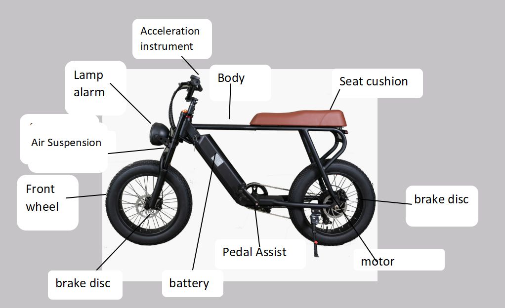 Soversky TS75 750W Electric Bike with Sidecar 28MPH 35Miles - SOV-TS75