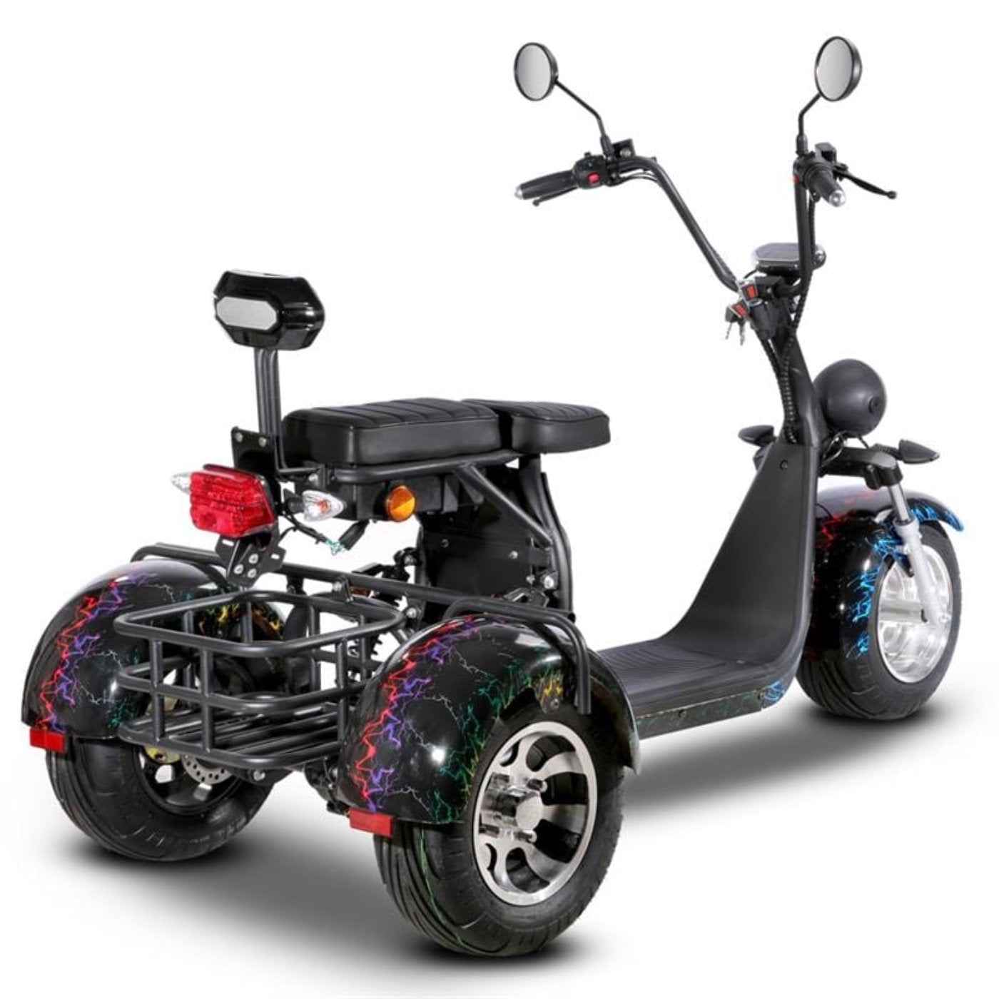 SoverSky T7.1 60V 2000W Fat Tire Electric Trike Scooter - SOV-T71-20AH