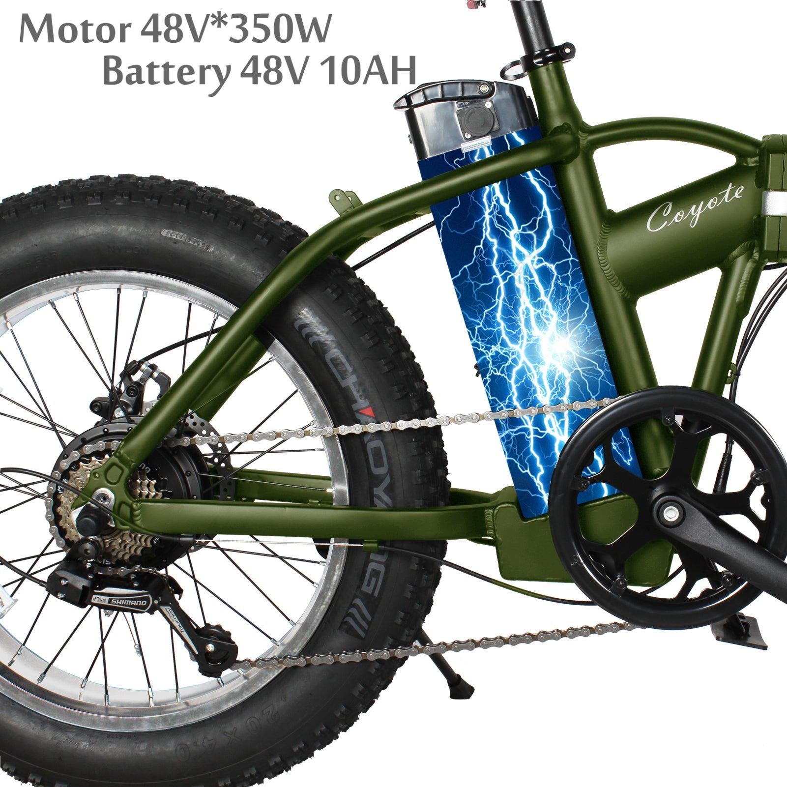 Tracer Coyote Electric Bike 20" 500W Foldable (EB-COYOTE)