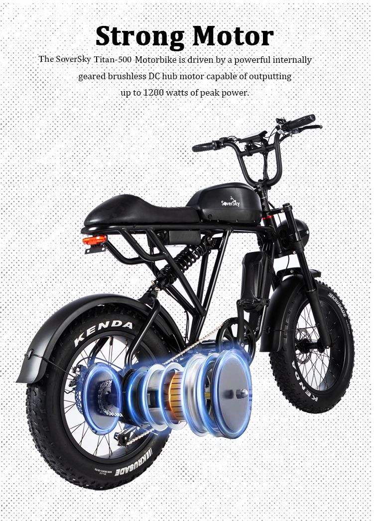 Soversky EB45 Electric Fat Tire Bike Shimano 7-Speed - SOV-EB45