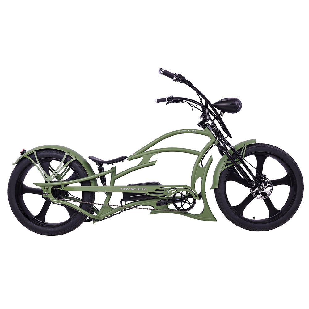 Tracer Raptor Pro DS Electric Bike 800W Stretch Cruiser (EB-RAPTOR PRO DS)