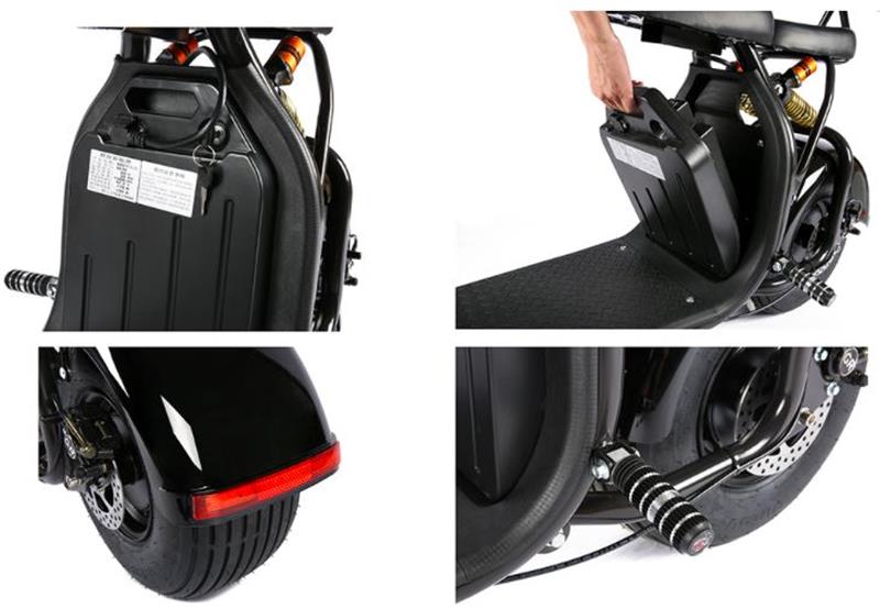 SoverSky X7 Fat Tire Lithium Electric Scooter Citycoco - SOV-X7