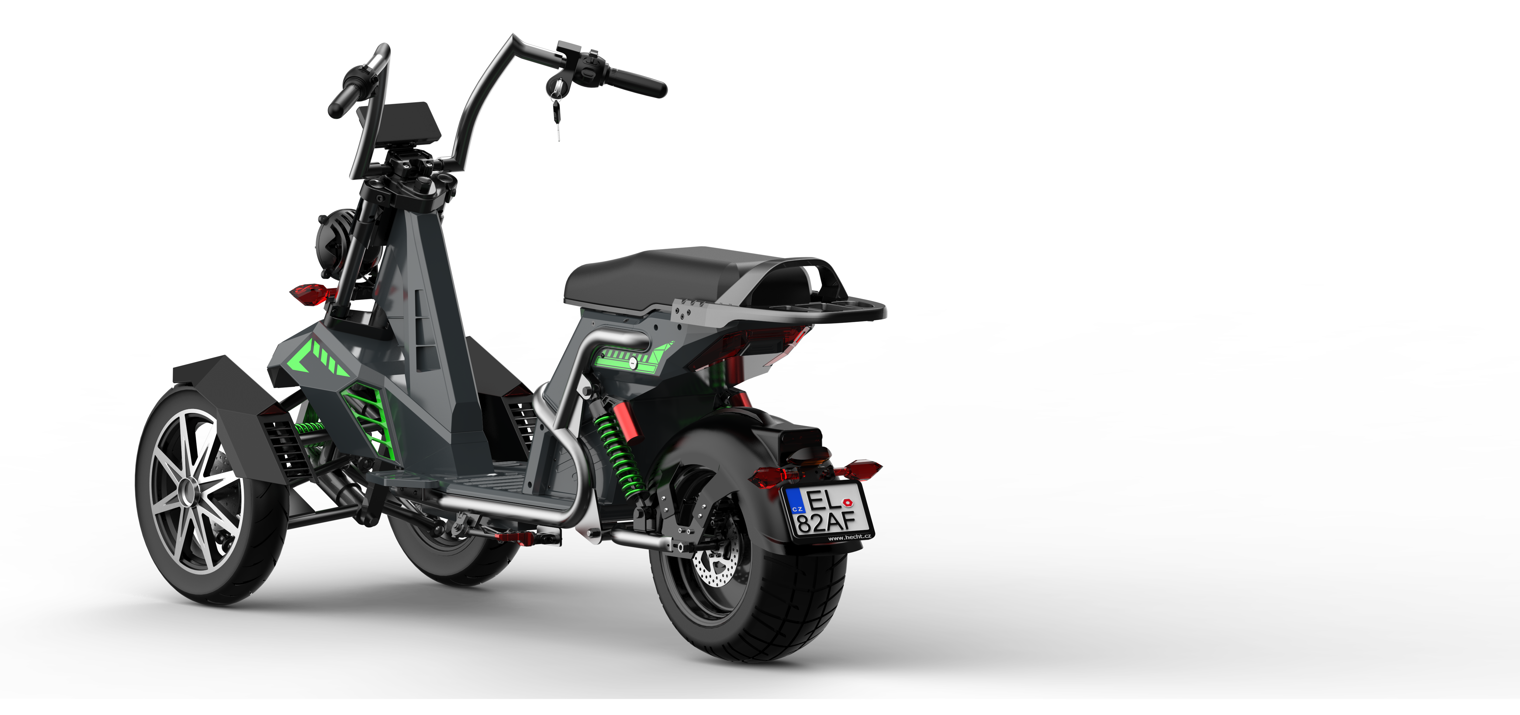 SoverSky T100 Electric Scooter 4000w Three Wheeled Motorcyle E-Trike 50Ah Li-Battery