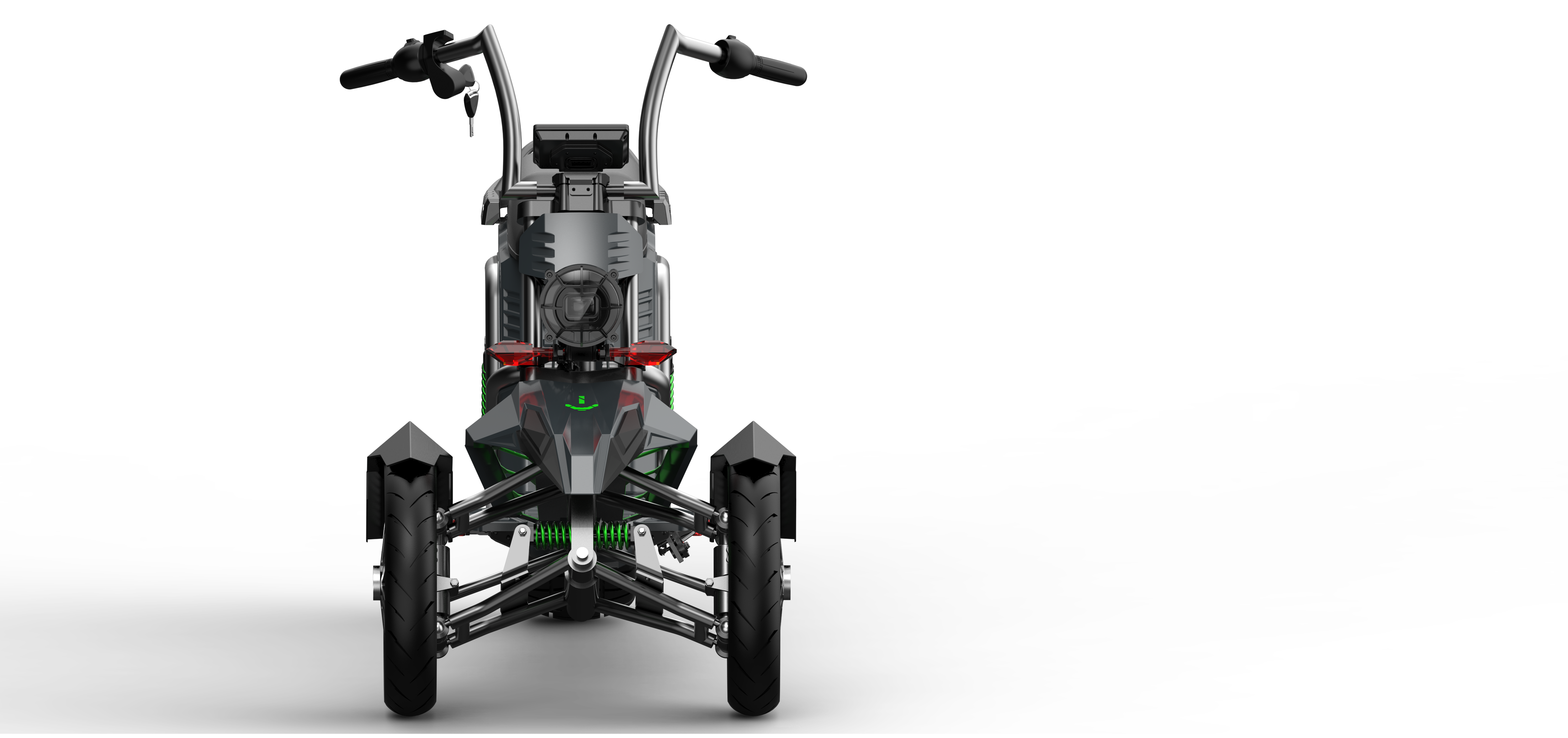 SoverSky T100 Electric Scooter 4000w Three Wheeled Motorcyle E-Trike 50Ah Li-Battery