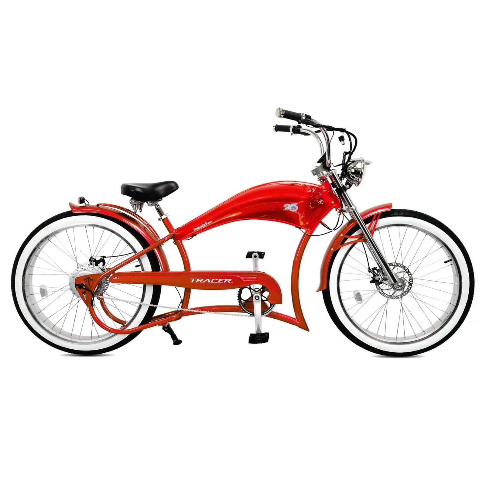 Tracer Twenty5 GT Electric Bike 500W 26" Chopper Cruiser (EB-TWENTY5-GT) Top Speed 25 MPH