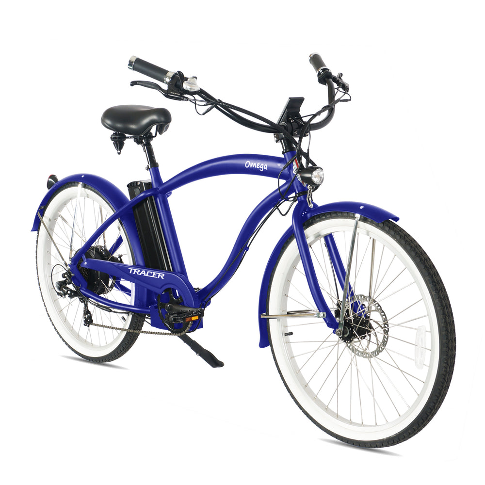 Tracer OMEGA Electric Bike 26" 7 Speed Beach Cruiser, Male Frame (EB-OMEGA-M)