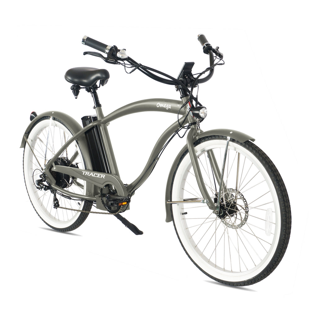 Tracer OMEGA Electric Bike 26" 7 Speed Beach Cruiser, Male Frame (EB-OMEGA-M)