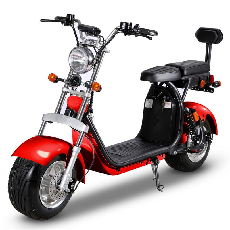 SoverSky SL1.0 Electric Scooter 3000w 60Miles/45MPH Fat Tire Moped