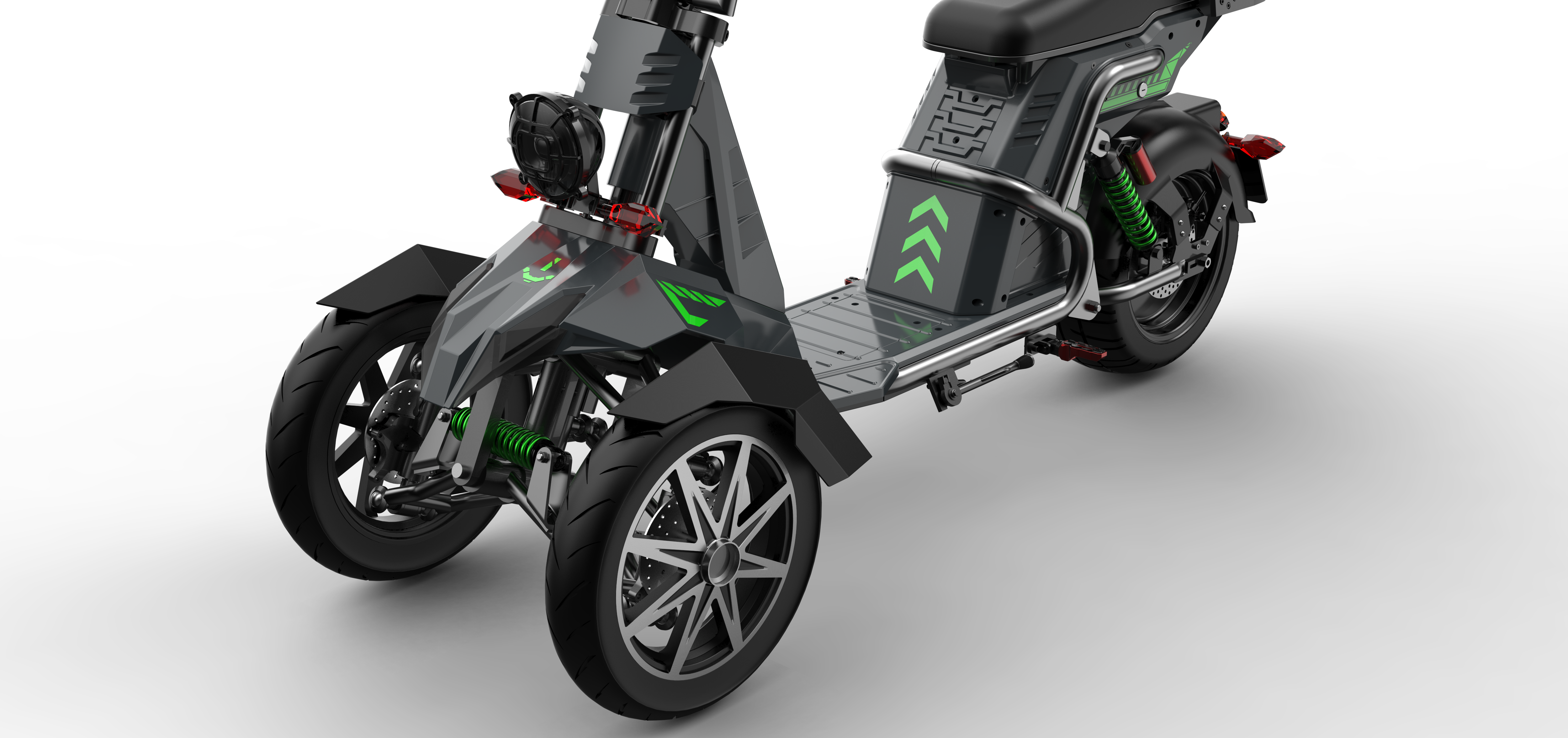 SoverSky T100 Electric Scooter 4000w Three Wheeled Motorcyle E-Trike 50Ah Li-Battery