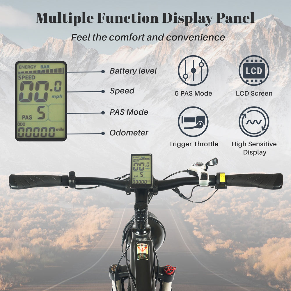Tracer Tacoma Electric Bike 26"800W Fat Tire w/ Dual Suspensions (EB-TACOMA)